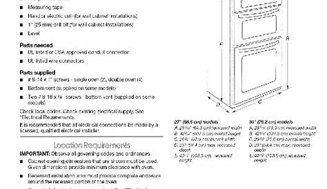 KitchenAid KEM Oven Installation instructions manual PDF View/Download