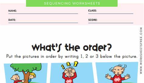 sequencing pictures to tell a story printable pdf