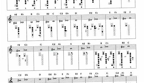 Clarinet Fingering Chart Template - 4 Free Templates in PDF, Word