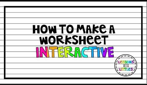 how to make worksheets