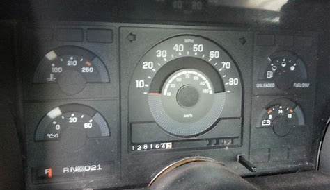 instrument cluster for 1990 chevy truck