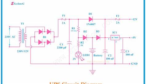 3 phase circuit diagram for ups
