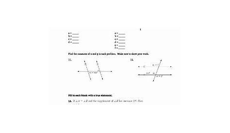 50 Finding Missing Angles Worksheet