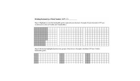 Dividing Decimals Using Grids by Ms Erica | Teachers Pay Teachers