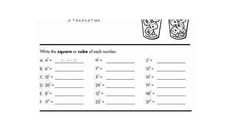 Square Roots and Cube Roots | Interactive Worksheet | Education.com