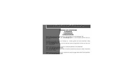 DeLonghi PAC A120E Manual
