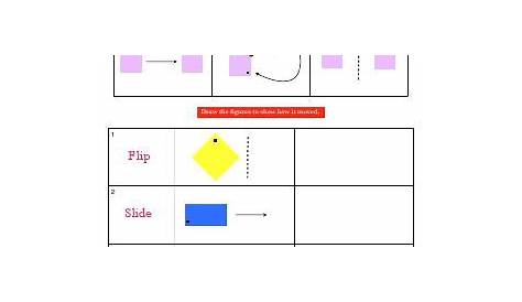 flip slide turn super teacher worksheets