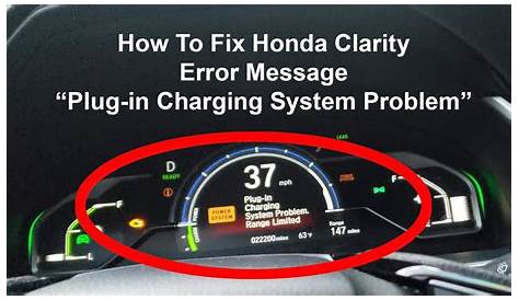 honda odyssey check charging system warning