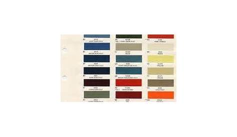 Dodge Ram Color Chart