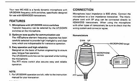 Kenwood Speaker Mic Wiring Diagram - Wiring Diagram