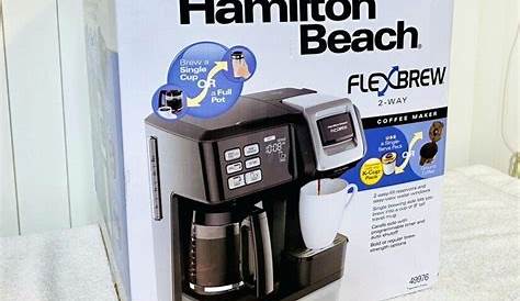 User Manual For Hamilton Beach Flexbrew 2-way Coffee Maker - clevergang