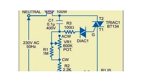 220v led dimmer circuit diagram