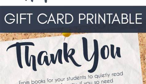teacher appreciation gift card printable