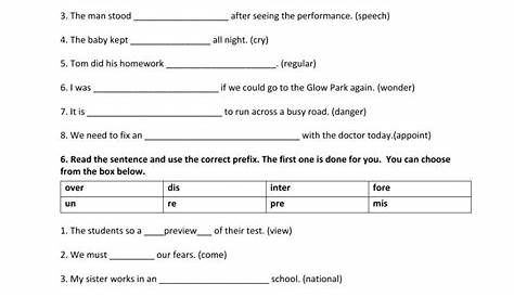 grammar printable worksheet