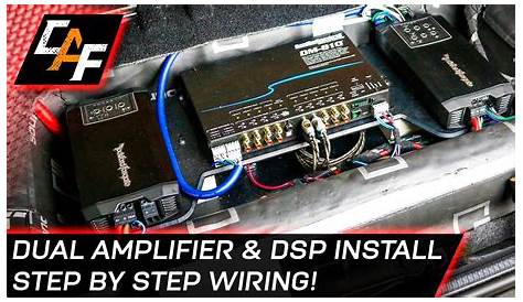 Car Audio Wiring - Dual Amplifier and DSP Install - YouTube