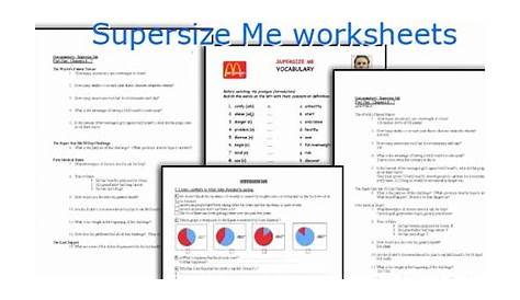 50 Super Size Me Worksheet Answers