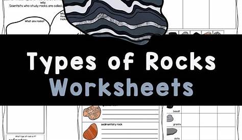 rock types worksheets