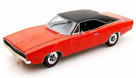 1968 Dodge Charger, Red - Auto World ERTL AMM988 - 1/18 scale Diecast