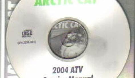 2004 Arctic Cat ATV Service Manual CD-ROM Set