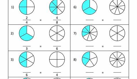introduction to fractions worksheets