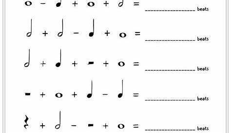 11 Music Theory Worksheets Note Value - Free PDF at worksheeto.com