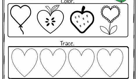 Heart Worksheet – Preschoolplanet