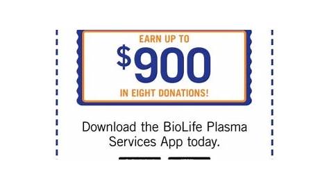 Earn Up To $900 In Eight Donations, BioLife Plasma Services, Lima, OH