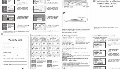 bluetooth keyboard user manual