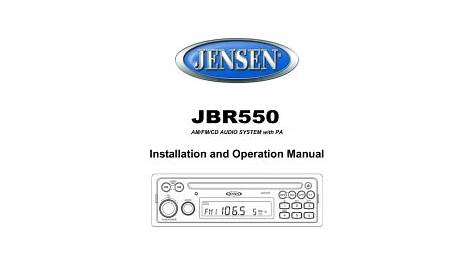 Jensen Sr-50 Manual