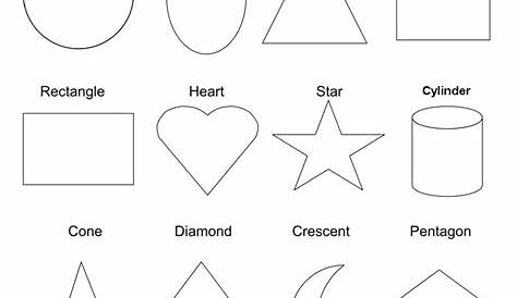 geometric shapes printables