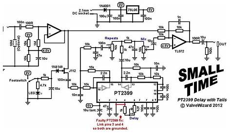 diy delay pedal schematic