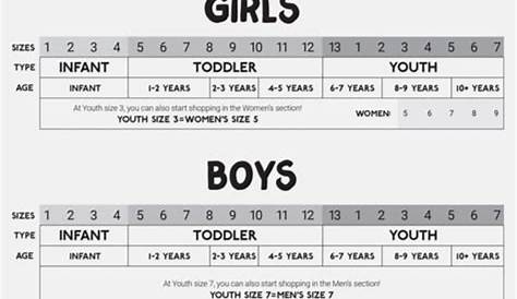 vans toddler size guide