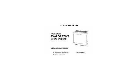 aircare humidifier owners manual