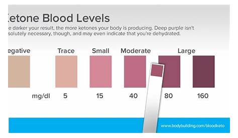 normal ketone levels in blood in mg/dl