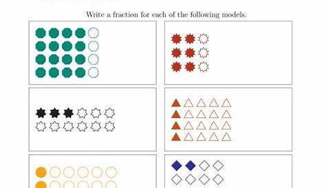 fractions of a group worksheets