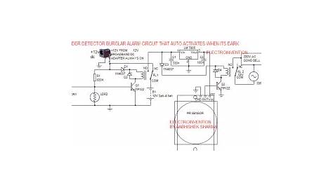 Intruder detector Burglar alarm that auto-activates at Night