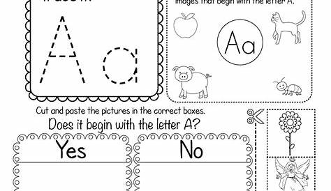 Free Letter A Phonics Worksheet for Preschool - Beginning Sounds