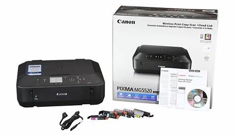 cannon model mg5520 pixma printer manual