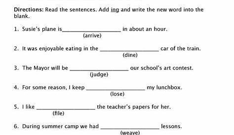 suffix worksheet 2nd grade