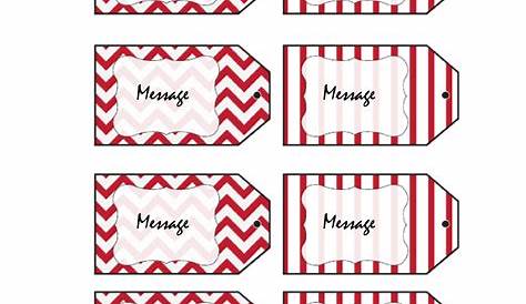 44 Free Printable Gift Tag Templates - Template Lab