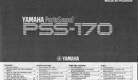 yamaha ps 35 manual