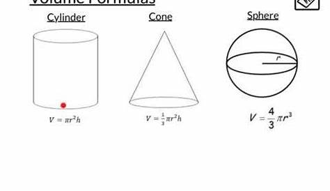 volume of sphere cone cylinder worksheet
