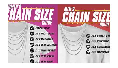 Necklace Size Chart For Men & Women - Complete Guide – All In Faith