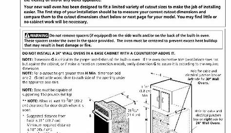 Frigidaire FEB27T6CBA Guide Oven Installation instructions manual PDF