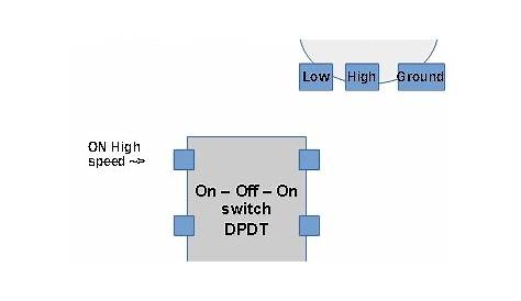 Wiring DPDT (ON-OFF-ON) toggle switch to Two-Speed DC motor - Hours