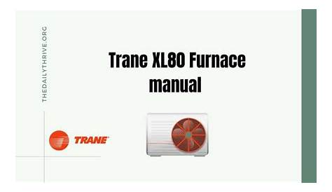trane xl80 manual