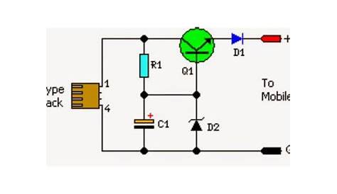 USB Powered Mobile Phone Battery Charger Circuit diagram | Electronic