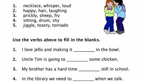 Verb Usage Worksheet | Have Fun Teaching