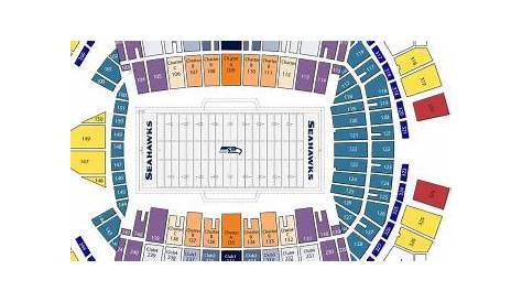 Seahawks stadium seating map - Seahawks seat map (Washington - USA)