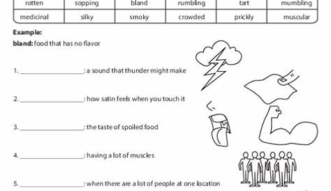 sensory details worksheet